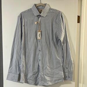 Trend  Blue Gingham Dress Shirt